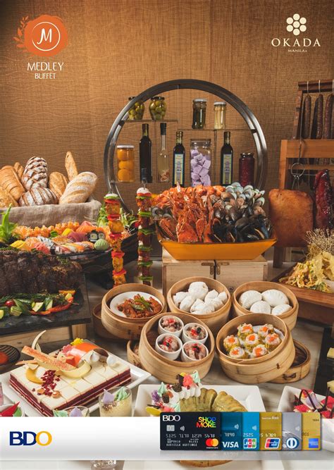 okada buffet promo bdo 6 mi from SMX Convention Center and 2 mi from SM Mall of Asia, Okada Manila is a 5-star city resort that features of world-class amenities such as: an outdoor swimming pool overlooking the famous Manila Bay, a casino at the property, and a spa and wellness center